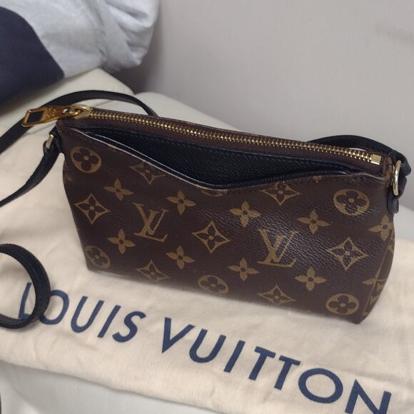 Louis Vuitton Pallas Mono Uniformes Crossbody Noir Discontinued RARE🤎🖤 - Picture 1 of 15